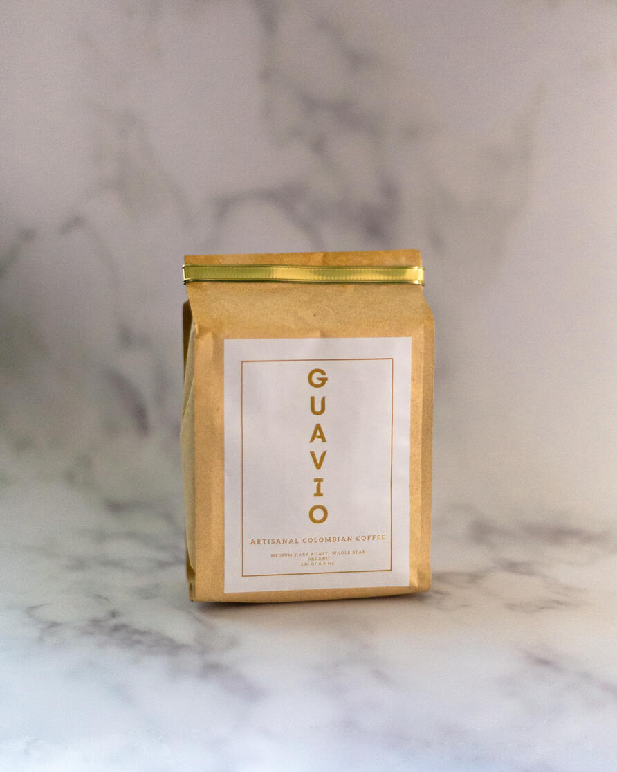 Medium-dark. Organic. Single-origin Colombian coffee sourced directly from the Guavio region. Rich, smooth, and full of story